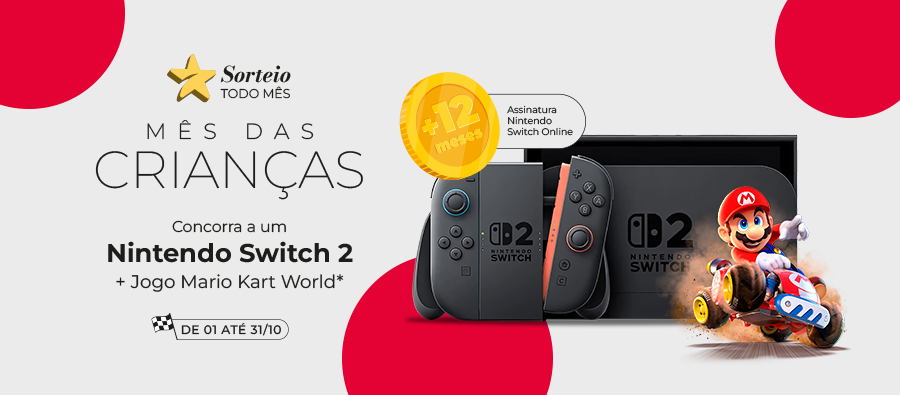 Quer ganhar um Nintendo Switch 2?